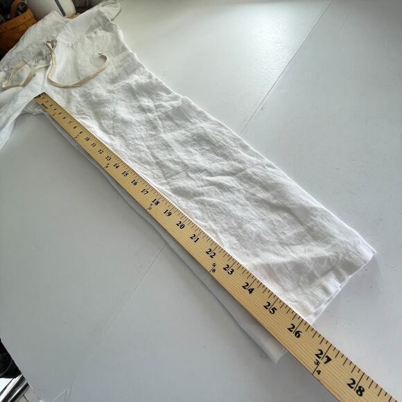 Enza Costa Womens Strappy French Linen Jumpsuit NEW Adjustable Straps 1/S White - Picture 12 of 14